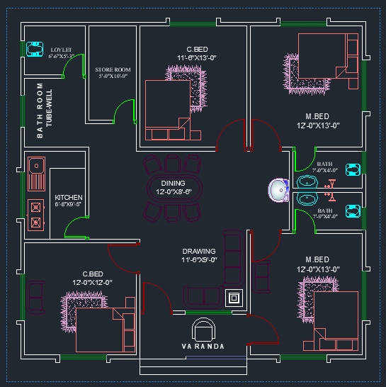 10 Best 1600 Sq Ft House Plans As Per Vastu Shastra 2023 - 1600 SQ FT House Floor Plans 3D