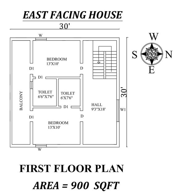 10 Best 900 Sq Ft House Plans According To Vastu Shastra Styles At Life - 900 SQ FT House Plans Vastu