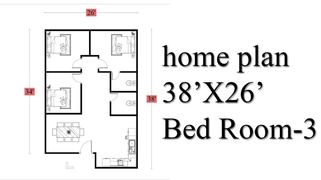 1000 Sq Ft House Plans 3 Bedroom Modern Chic Bedroom - 1000 SQ FT House Plans 3 Bedroom Modern