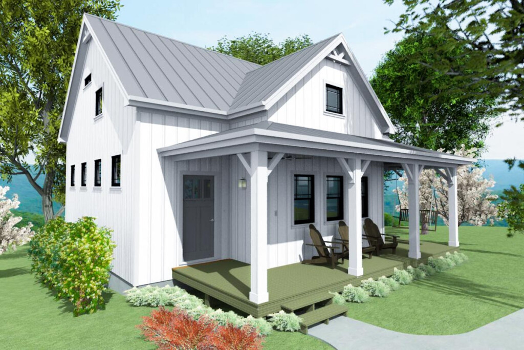 1100 Square Foot 2 Bed Country Cottage House Plan 430834SNG  - 2 Bhk House Plans 1100 SQ FT