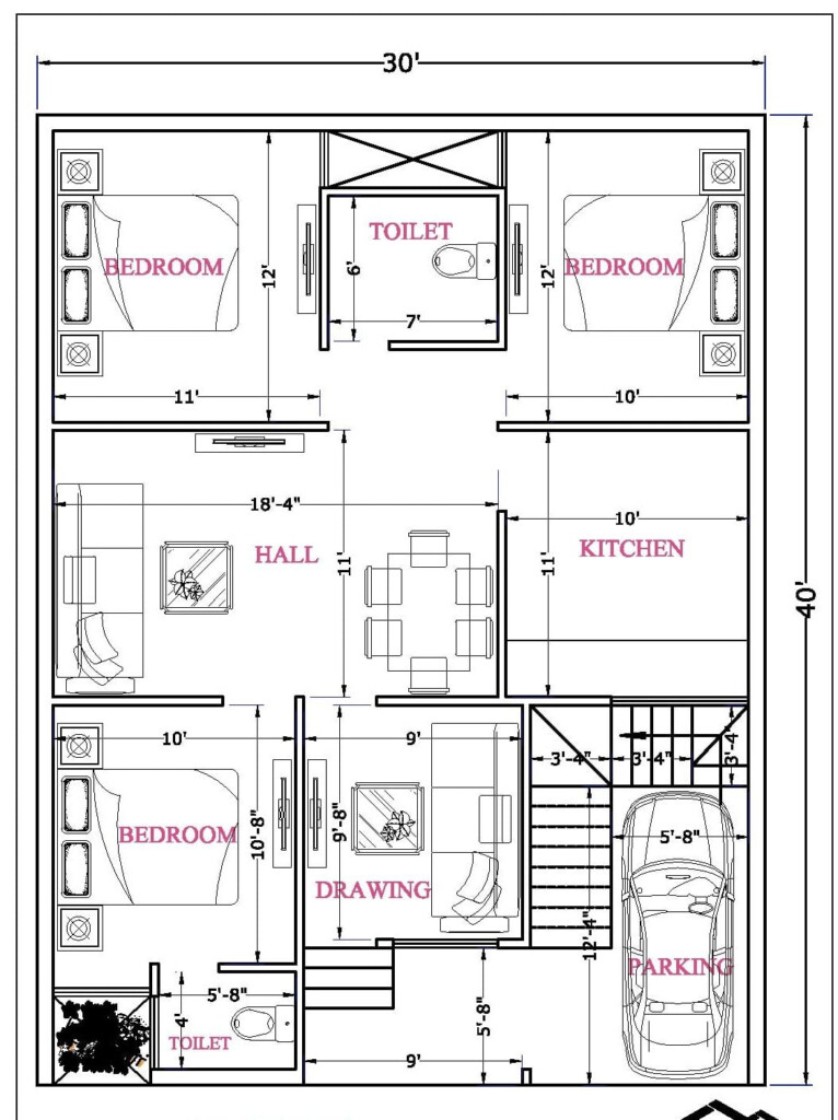 1200 Sq Ft House Plans 2 Bedroom Single Floor Viewfloor co - 1200 SQ FT House Plan In Autocad