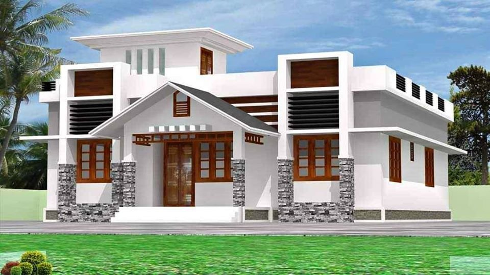 1450 Square Feet 3 Bedroom Beautiful Single Floor House And Plan Home  - 1450 SQ FT House Plan