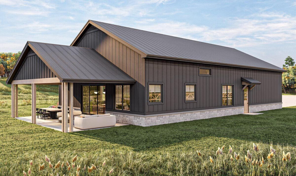 1500 Sq Ft Barndominium Style House Plan With 2 Beds And An Oversized  - 1500 SQ FT House Plans Canada