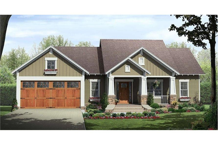 1600 Sq Ft Craftsman House Plan Ranch Style 3 Bed 2 Bath - 1600 SQ FT Craftsman House Plans