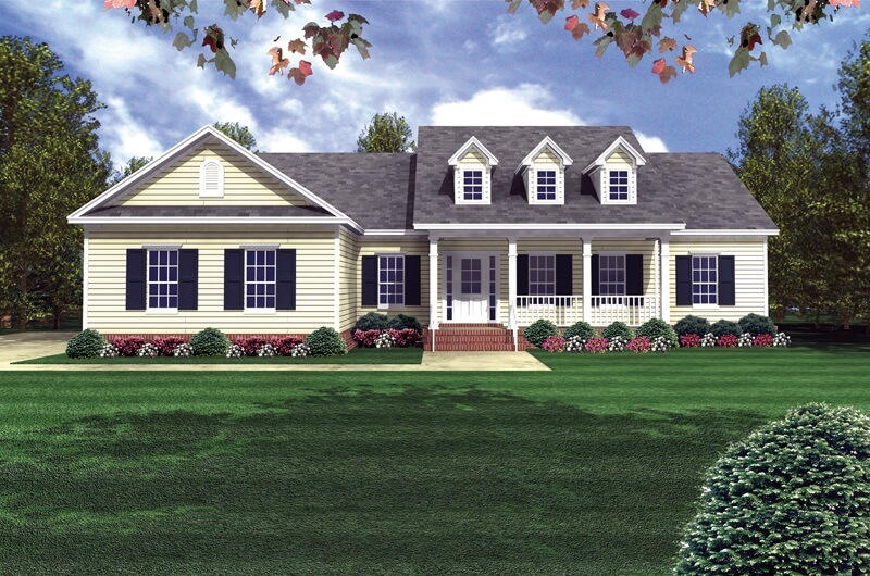 1800 Sq Ft Country Ranch House Plan 3 Bed 3 Bath 141 1175 - Best House Plan For 1800 SQ FT