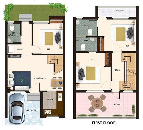 20x45 feet house map Decorchamp - 20 X 45 SQ FT House Plans