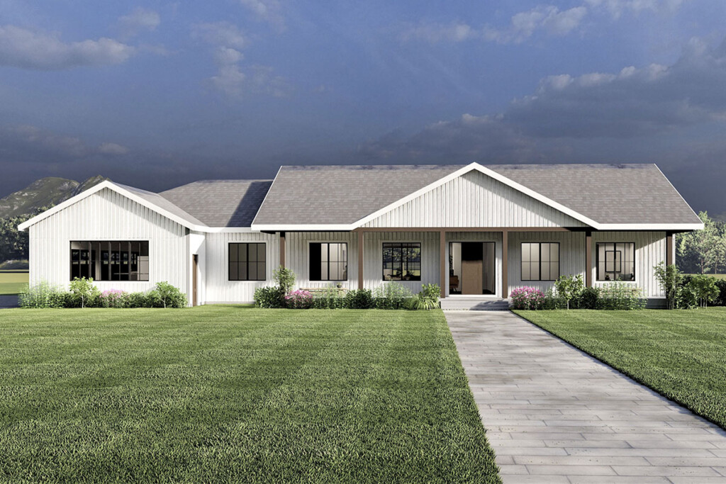2300 Square Foot New American Ranch Home Plan With Lower Level  - 2300 SQ FT Ranch House Plans