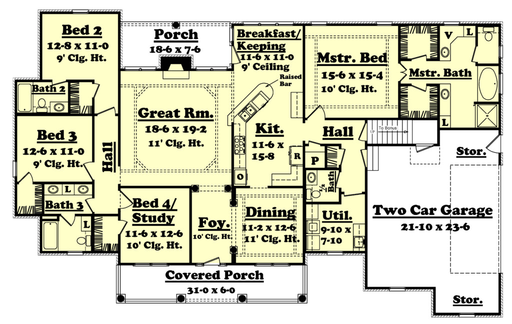 2500 Sq Ft House Plans Single Story Plougonver - 2500 SQ FT House Plans Single Floor