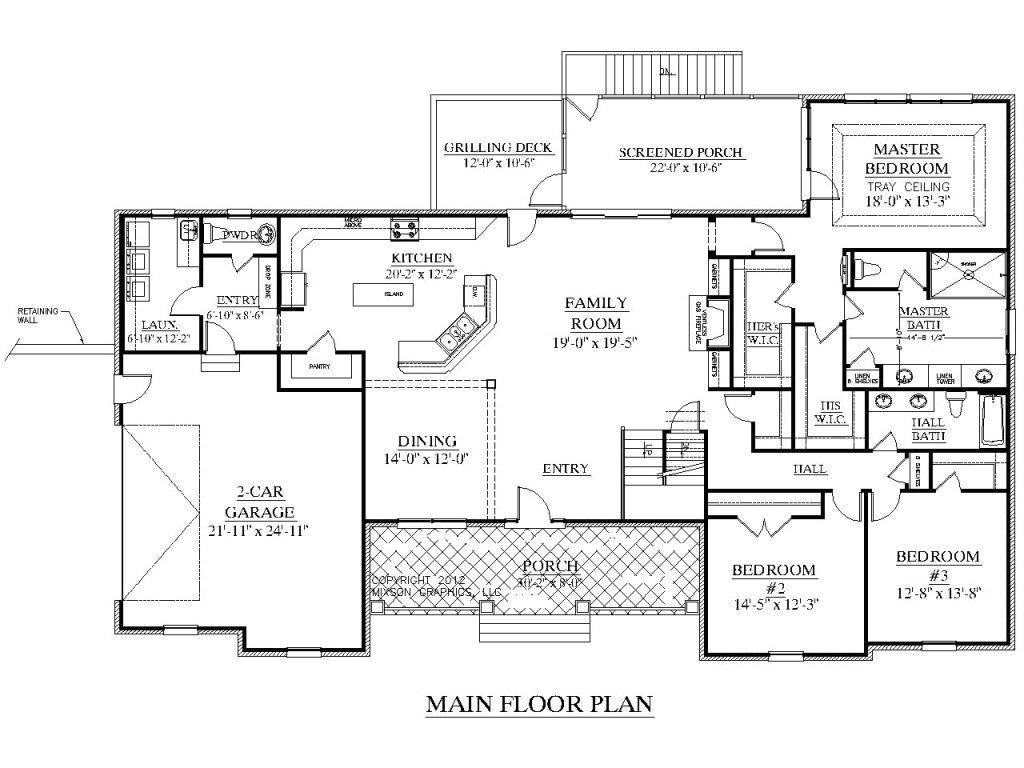 2500 Sq Ft Ranch Home Plans Plougonver - 2500 SQ FT Ranch House Floor Plans