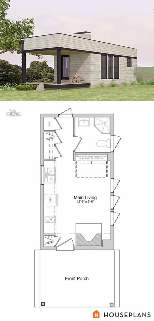 27 Adorable Free Tiny House Floor Plans Craft Mart - 100 SQ FT Tiny House Plans