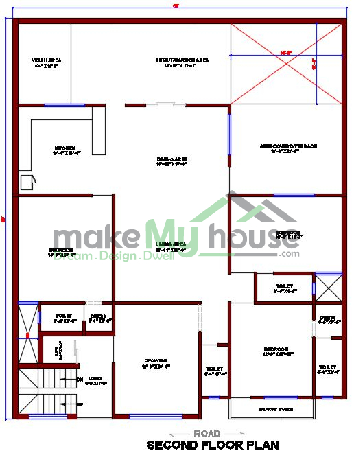 3000 Sq Foot Bungalow Floor Plans Viewfloor co - House Plan For 3000 SQ FT Plot