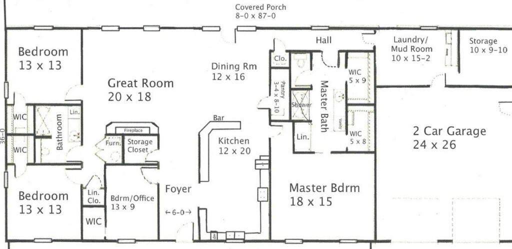 3000 Sq Ft Barndominium Floor Plans - 5 Bed 3 Bath House Plans 3000 SQ FT