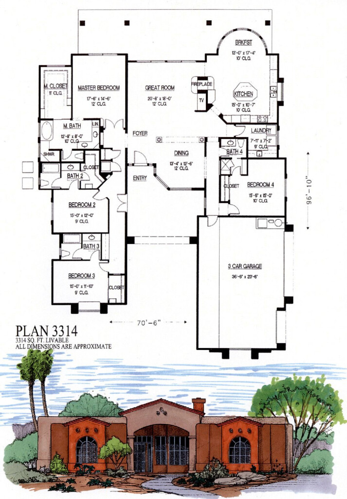 3000 Sq Ft Ranch House Plans Explore The Open Floor Plan Concept For  - 3000 SQ FT Ranch House Plans