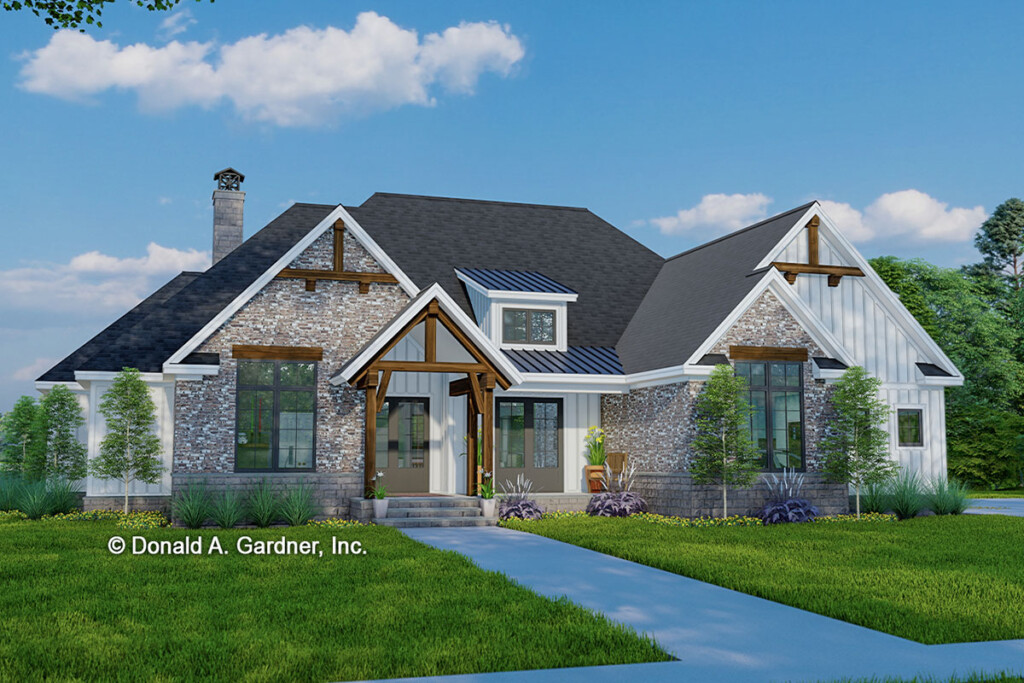 4 Bed 2800 Square Foot Rustic Farmhouse With Bonus Expansion And Large  - 2800 SQ FT House Plans With Bonus Room
