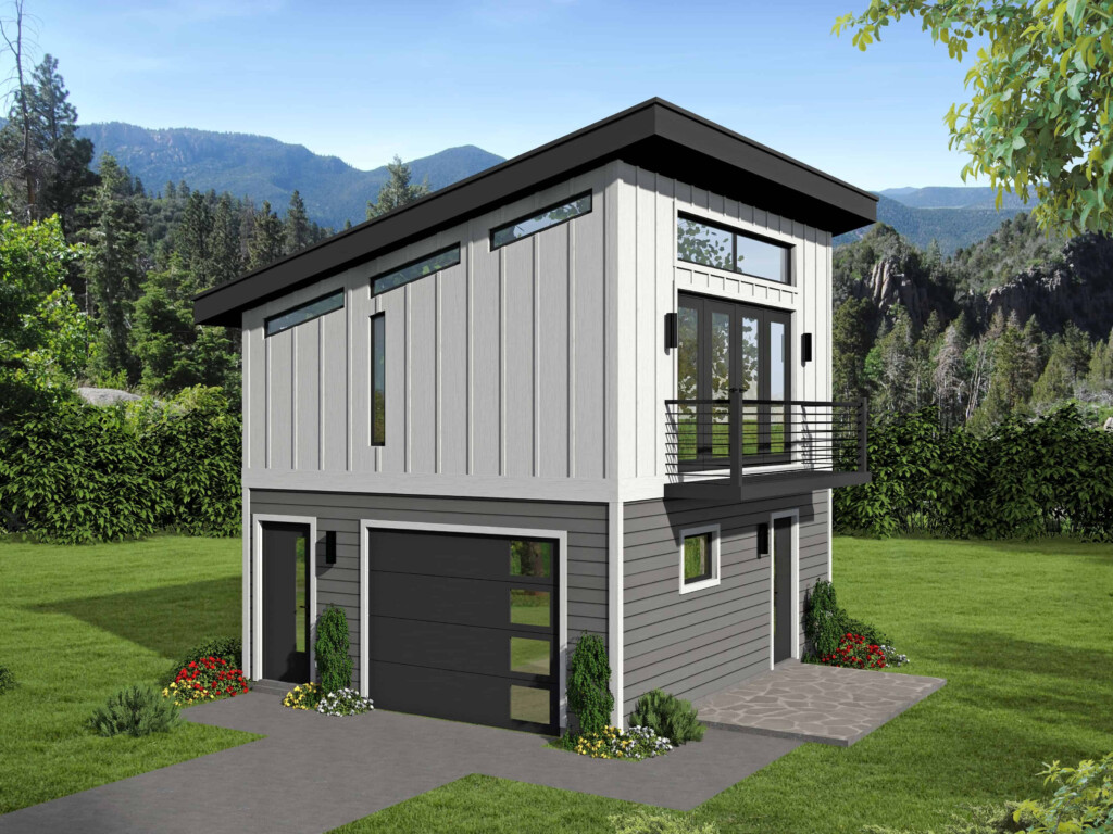 400 Sq Ft 1 Car Garage With Apartment Plan 1 Bath Balcony - 400 SQ FT Single Story House Plans