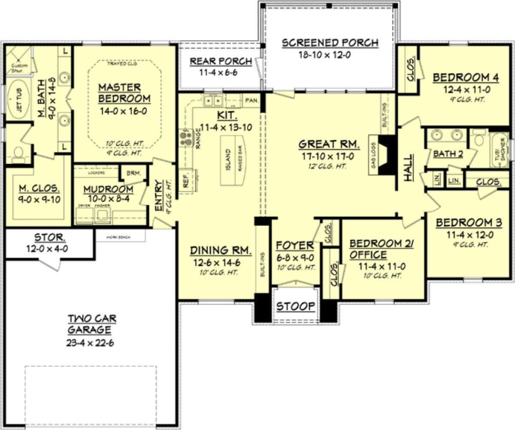 5 Bedroom House Plans Under 2000 Square Feet House Plans - 2000 SQ FT 5 Bedroom House Plans