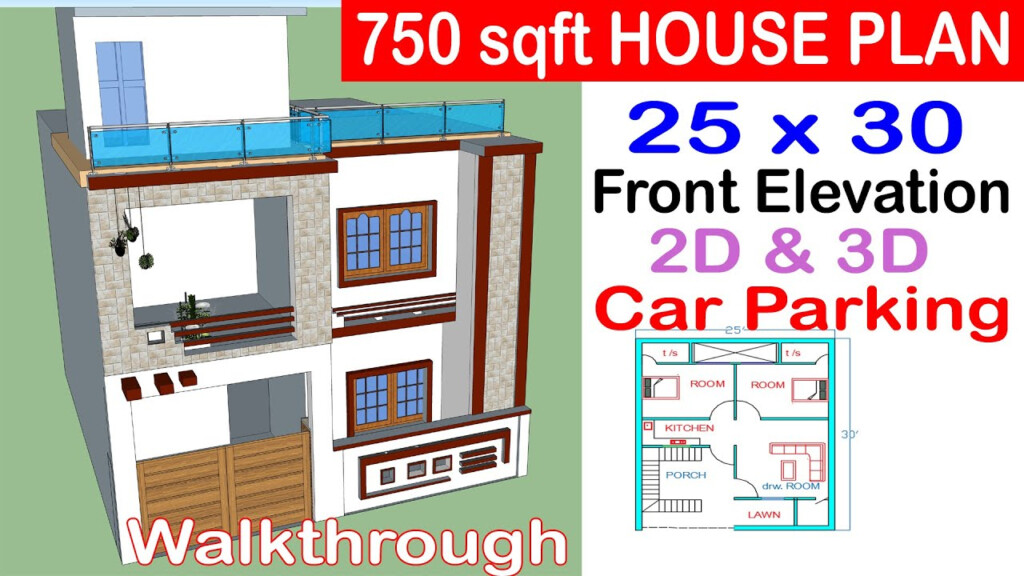 750 Sqft House Plan With Car Parking Home Plan House Design 25 X  - 750 SQ FT House Plans With Car Parking