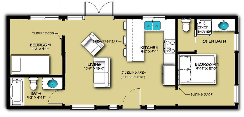 77 Exquisite 640 Sq Ft House Plan Design Satisfy Your Imagination - 640 SQ FT House Plan Design