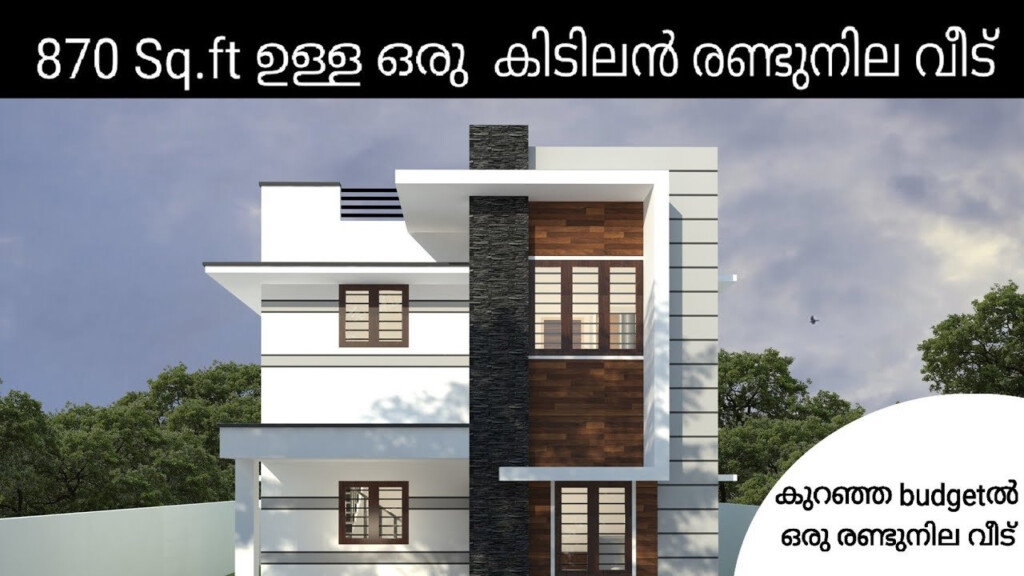 872 Sq Ft 2BHK Modern Double Floor House And Free Plan 14 Lacks Home  - 872 SQ FT House Plan