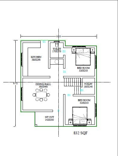 920 Sq Ft Single Storey House In Malappuram Home Pictures - 920 SQ FT House Plan India