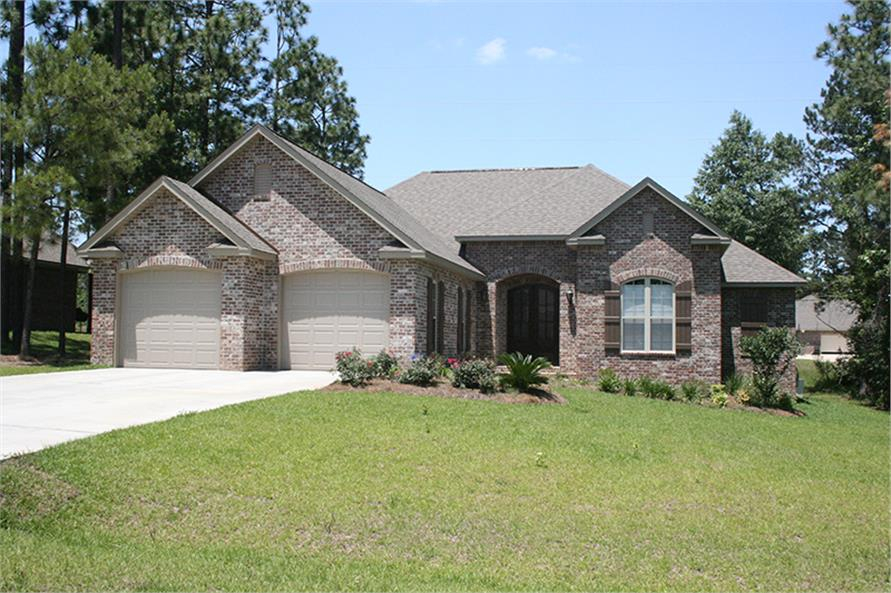 Acadian House Plan 3 Bedrms 2 Baths 2000 Sq Ft 142 1093 - Acadian Style House Plans 2000 SQ FT