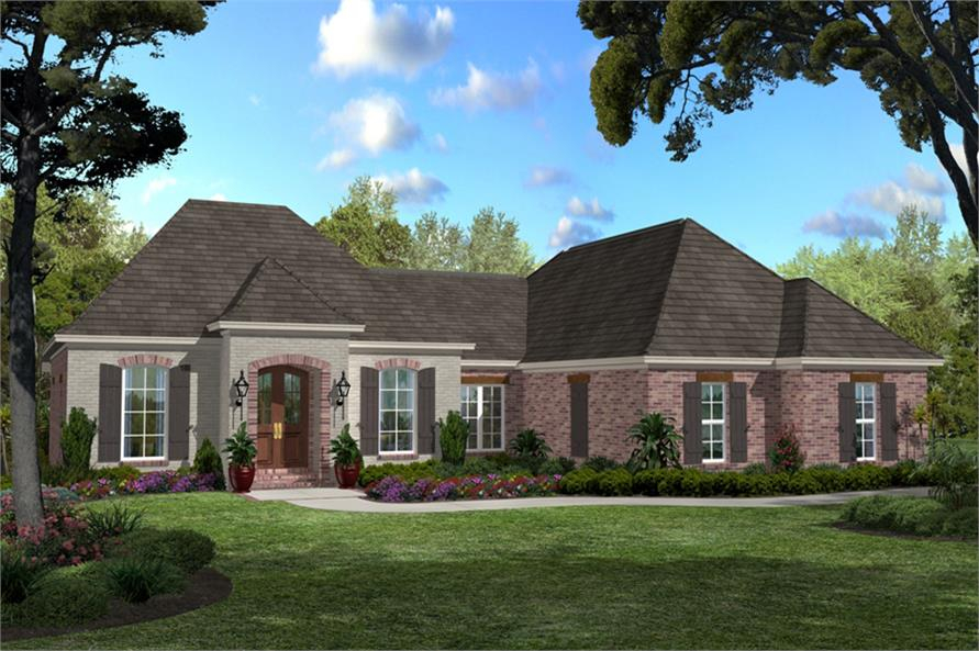 Acadian Southern Home With 3 Bedrooms 1750 Sq Ft House Plan 142  - House Plan For 1750 SQ FT