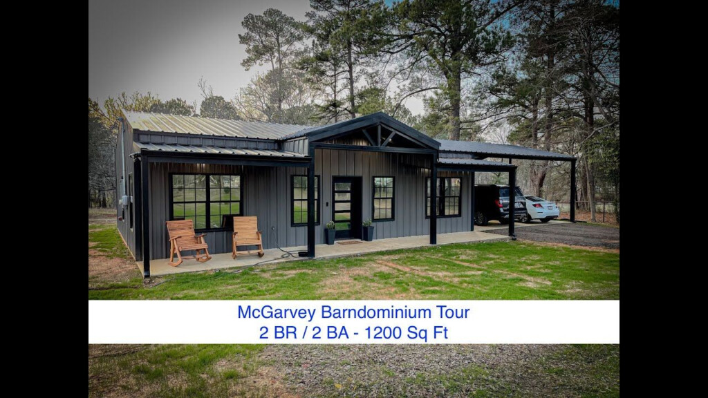 Barndominium Tour 1200 Sq Ft 2 Bedroom 2 Bath Barndominium  - 1200 SQ FT Metal House Plans