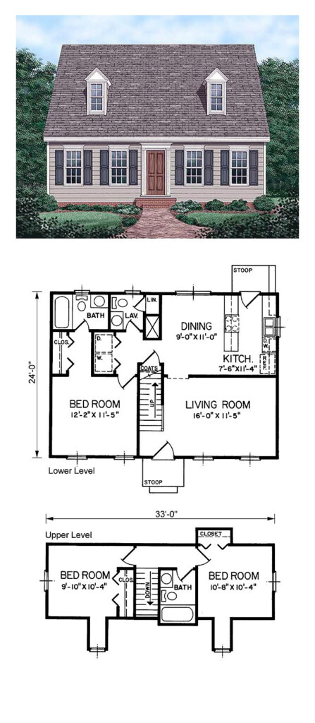 Cape Cod House Floor Plans Exploring The Classic American Design  - 1300 SQ FT Cape Cod House Floor Plan
