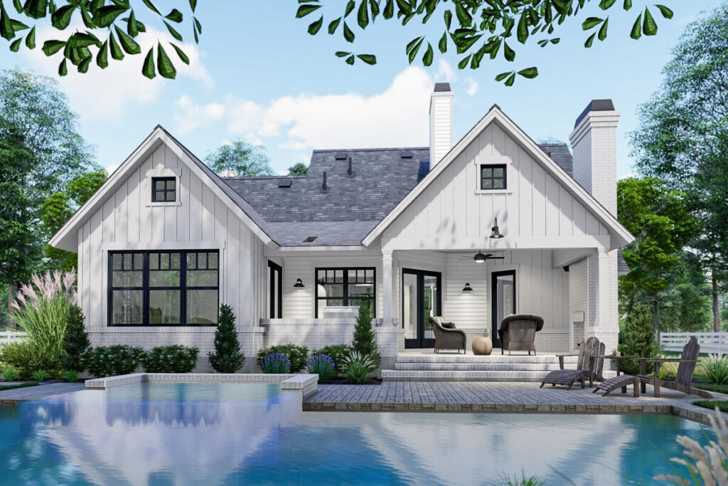 Compact Modern Farmhouse Plan With Two Bonus Rooms 16921WG  - 2500 SQ FT House Plans With Bonus Room