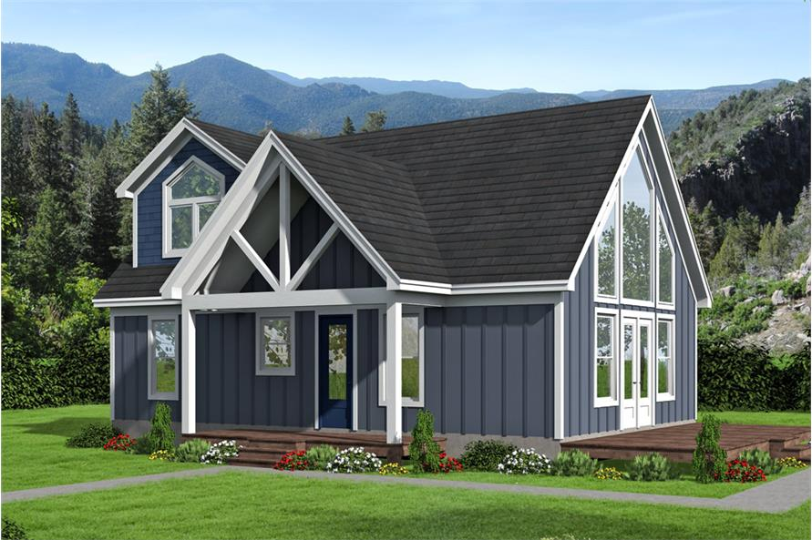 Cottage Home 3 Bedrms 2 Baths 1400 Sq Ft Plan 196 1045 - 1400 SQ FT Cottage House Plans