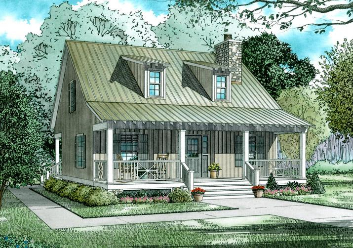 Cottage Plan 1 400 Square Feet 2 Bedrooms 2 Bathrooms 110 00311 - 1400 SQ FT Cottage House Plans