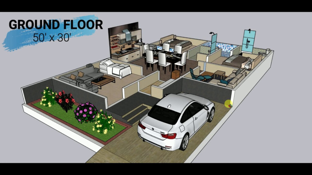 Floor Plan For 1500 Sq Ft House In India Viewfloor co - 1500 SQ FT House Plans 2 Story Indian Style 3D