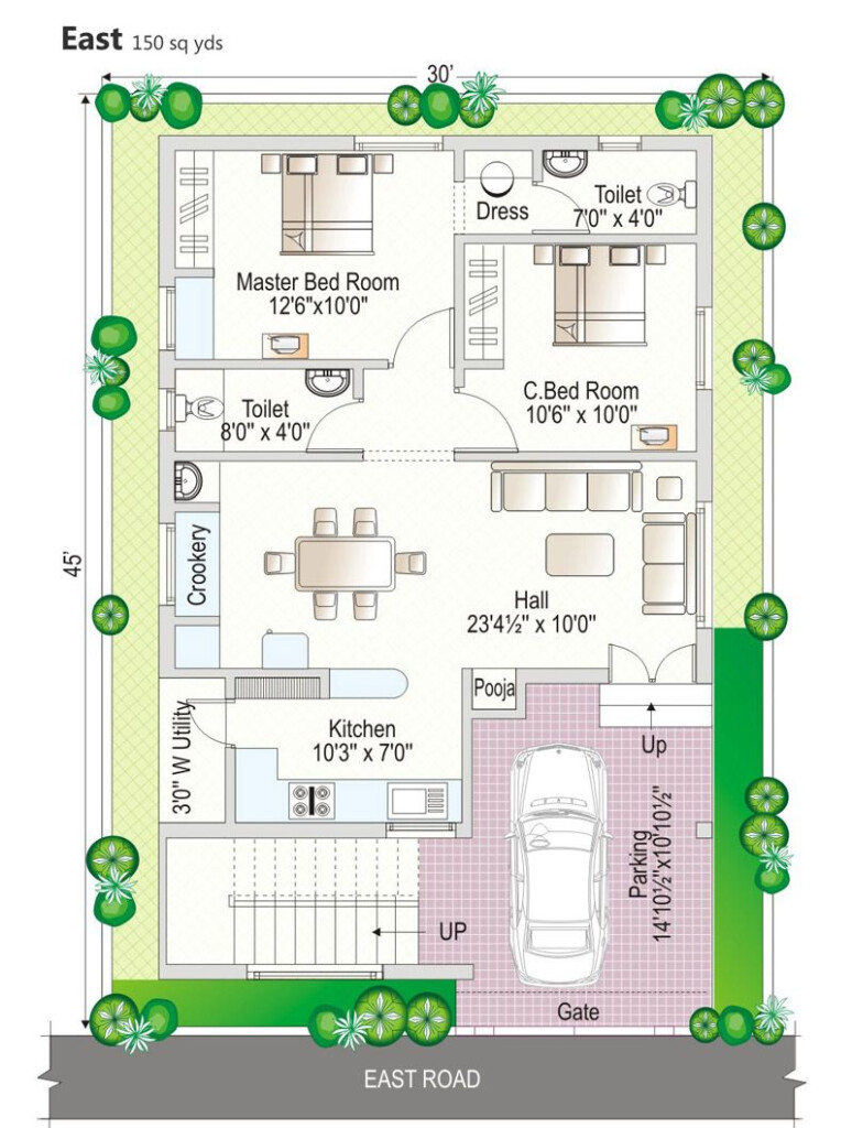Floor Plan Navya Homes At Beeramguda Near Bhel Hyderabad 2bhk House  - 220 SQ FT House Plans In India