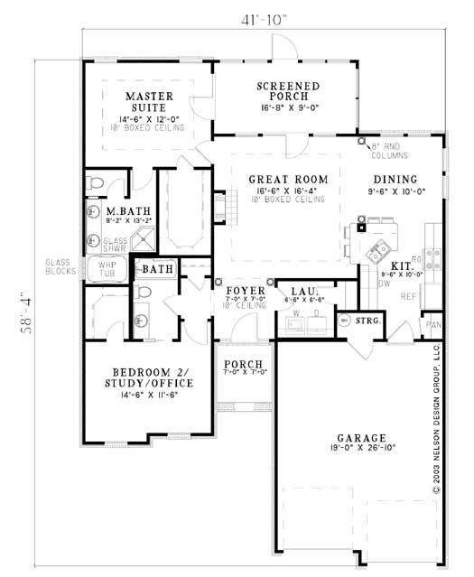 House Plan 829 Woodland Drive Stone And Brick House Plan - 829 SQ FT House Plans