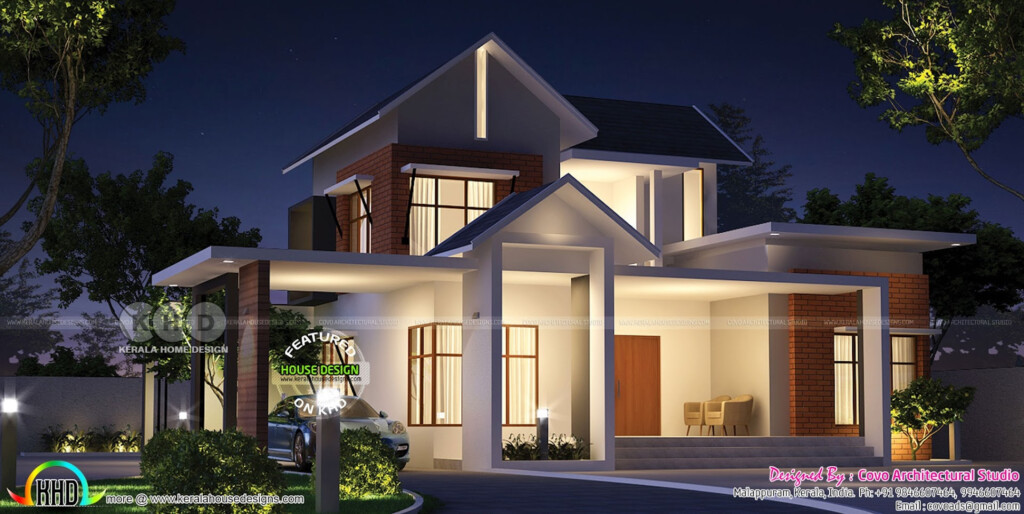 Mix Roof Style Home Plan 2600 Square Feet Kerala Home Design And  - 2600 SQ FT House Plans In India
