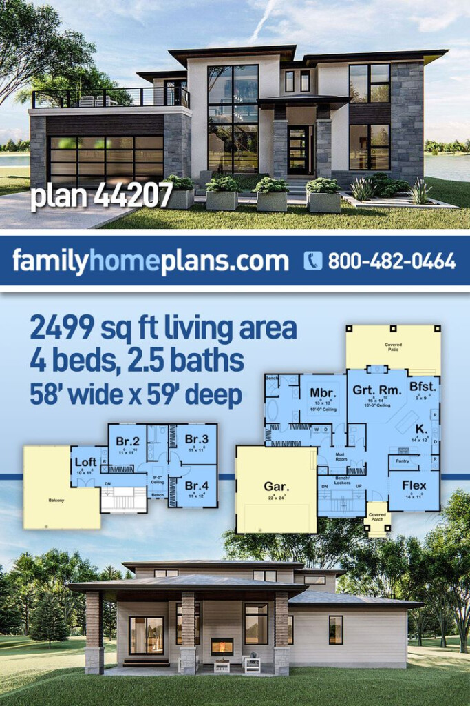 Modern Home Building Plans For 2500 Square Foot Home Prairie House  - 2500 SQ FT Prairie Style House Plans