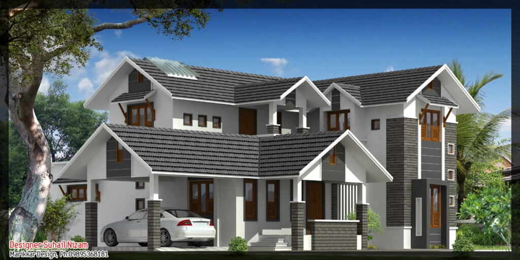 Modern Kerala House Plan 2700 Sq ft Kerala - 2700 SQ FT House Plans No Garage