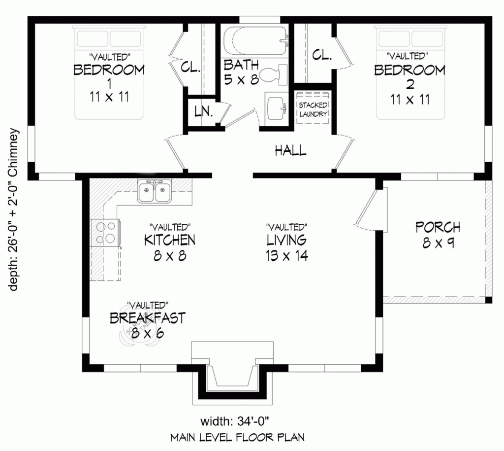 New House Plans Up To 999 Square Feet - 999 SQ FT House Plans