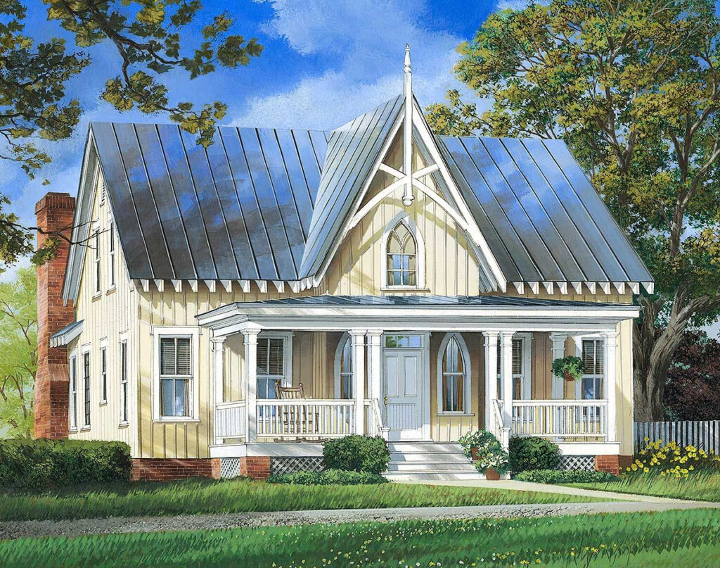 Plan 32657WP Charming Cottage House Plan Cottage House Plans  - 1500 SQ FT Victorian House Plans