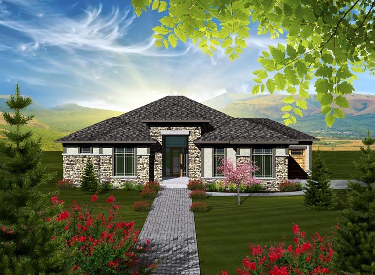Prairie Style Style House Plan 97362 With 2 Bed 3 Bath - 2500 SQ FT Prairie Style House Plans