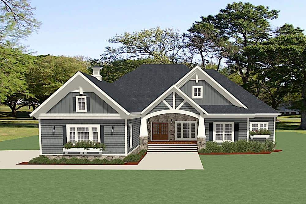 Ranch Style House 3 Bedrms 3 Baths 2954 Sq Ft Plan 189 1135  - 1135 SQ FT House Plan