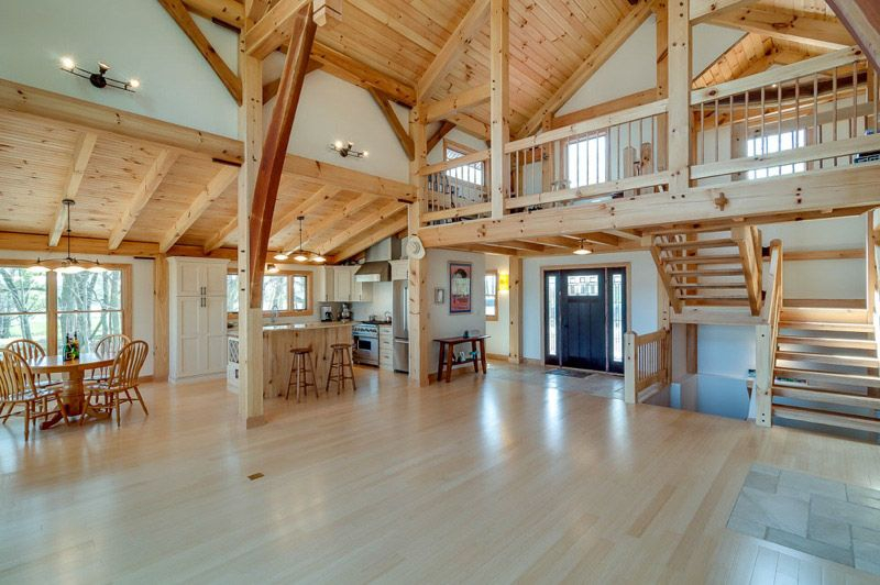 Rocky Gap Cabin Timber Frame HQ Barn Style House Barn House Plans  - 3000 SQ FT Barn House Plans