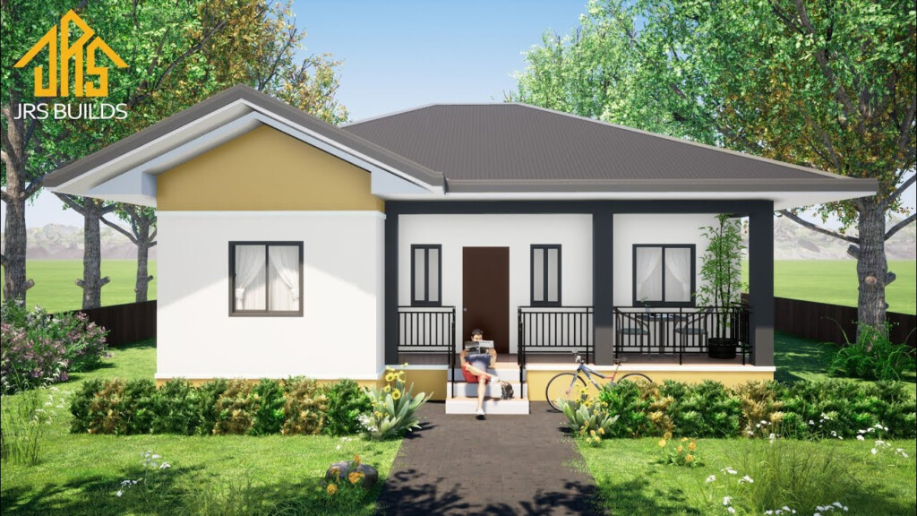 Simple 3 Bedroom Bungalow House Design 90 Sqm 970 Sqft House Plan  - 90 SQ FT House Plans