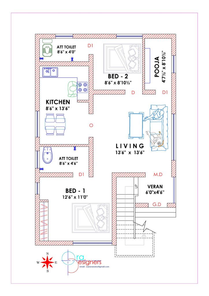 South Facing House Vastu Plan Duplex We Are Made Of Energy And That s  - 800 SQ FT House Plans 2 Bedroom South Facing