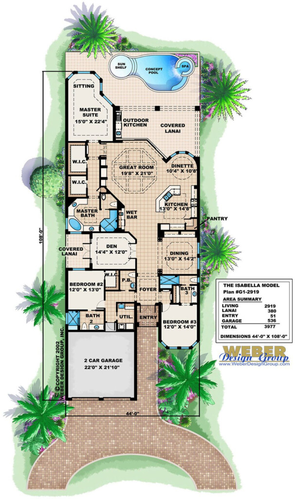 Spanish Mediterranean Style Floor Plan It Has Been Thoughtfully  - 3000 SQ FT Mediterranean House Plans