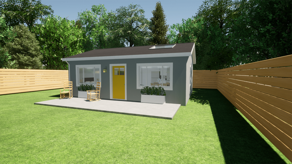 The Cozy Cottage 500 SQ FT 1BR 1BA Next Stage Design - 500 SQ FT Cottage House Plans