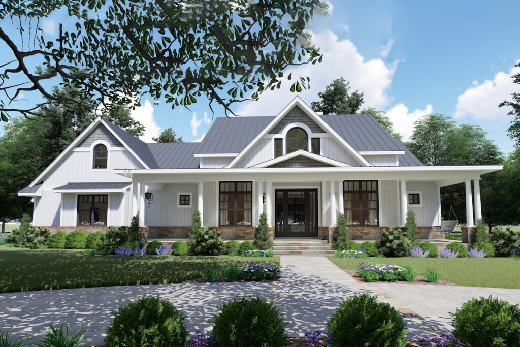 Transitional Modern Farmhouse Plan 3 Bed 2 5 Bath 117 1132 - 2500 2800 SQ FT House Plans