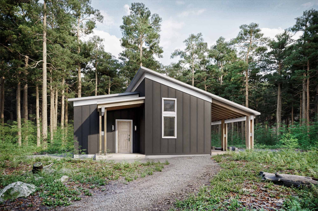 Truoba Mini 220 House Plan Guest House Design - 220 SQ FT House Plans