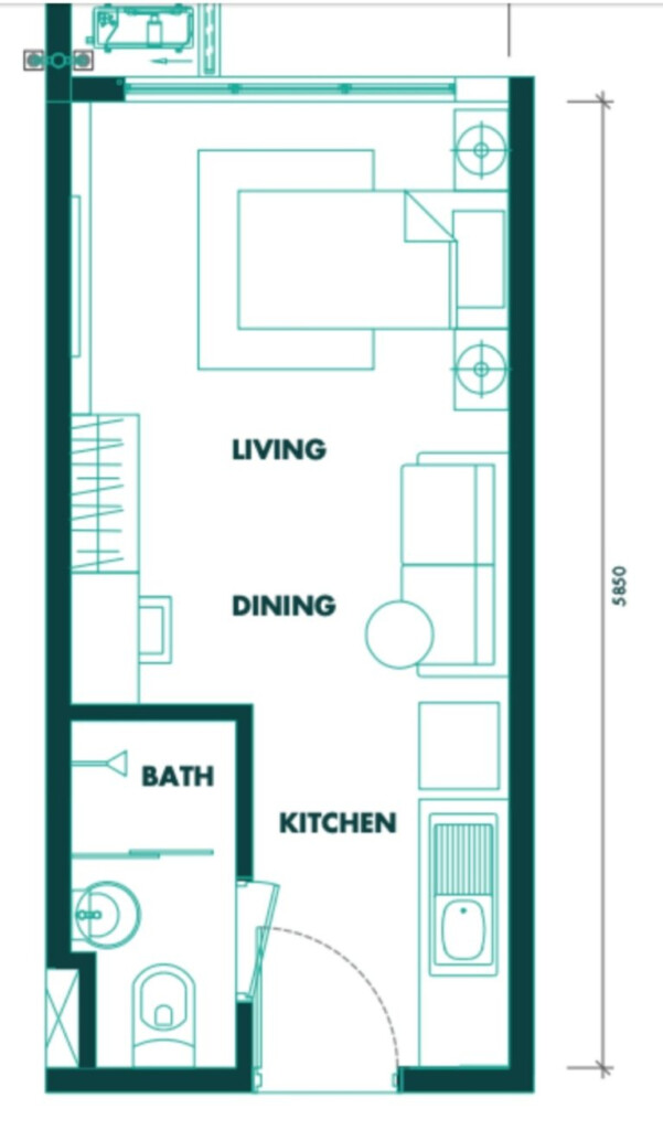 U Reka Floor Plan 180 sq ft SOHO New Property Launch KL  - 180 SQ FT House Plans