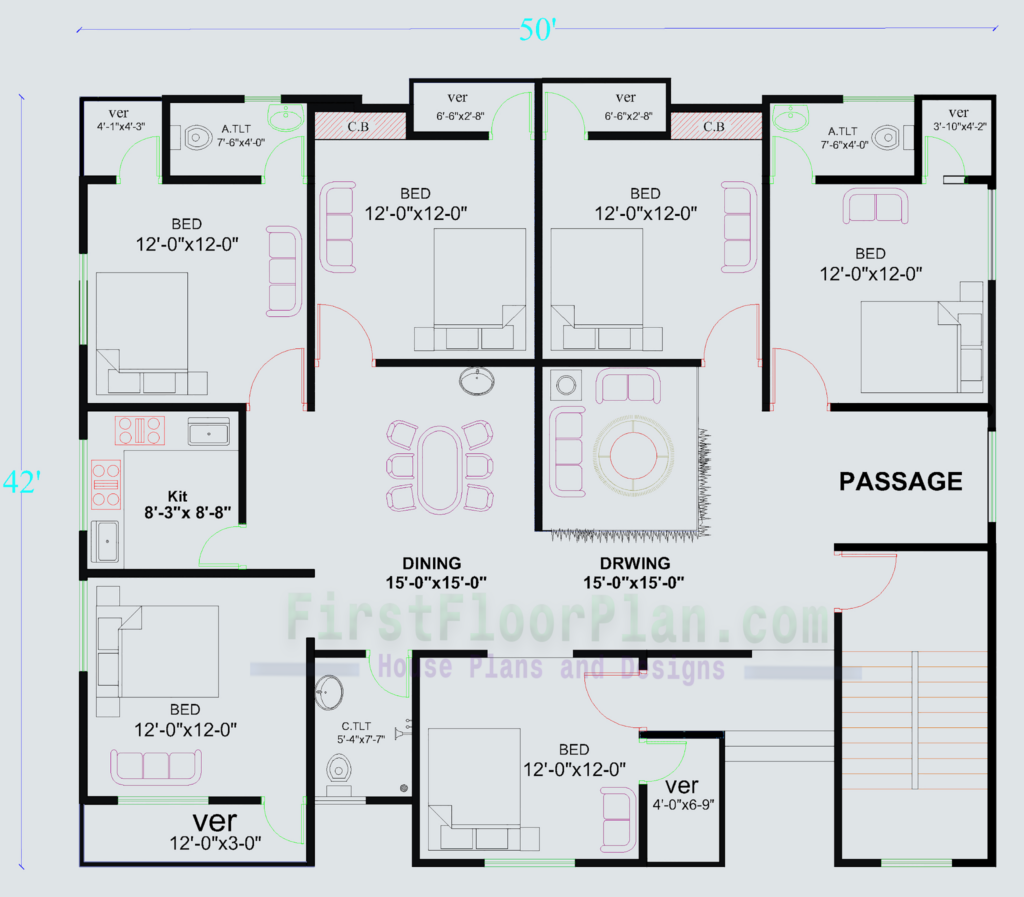 Village House Plan 2000 SQ FT First Floor Plan House Plans And  - 2000 SQ FT One Story House Plans